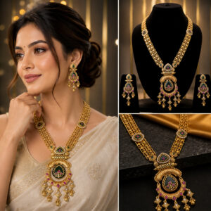 Peacock Veil Rajwada Long Set