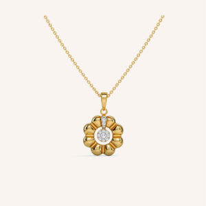 Floweret Cluster Diamond Stud Pedent