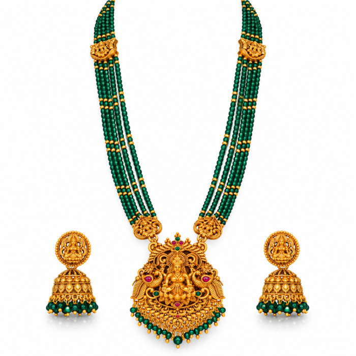 Antique Gold Temple Jewelry Set Antique Gold Temple Jewelry Set