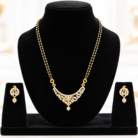Diamond-Studded Mangalsutra Jewellery Set