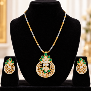 Emerald and Diamond Statement Set