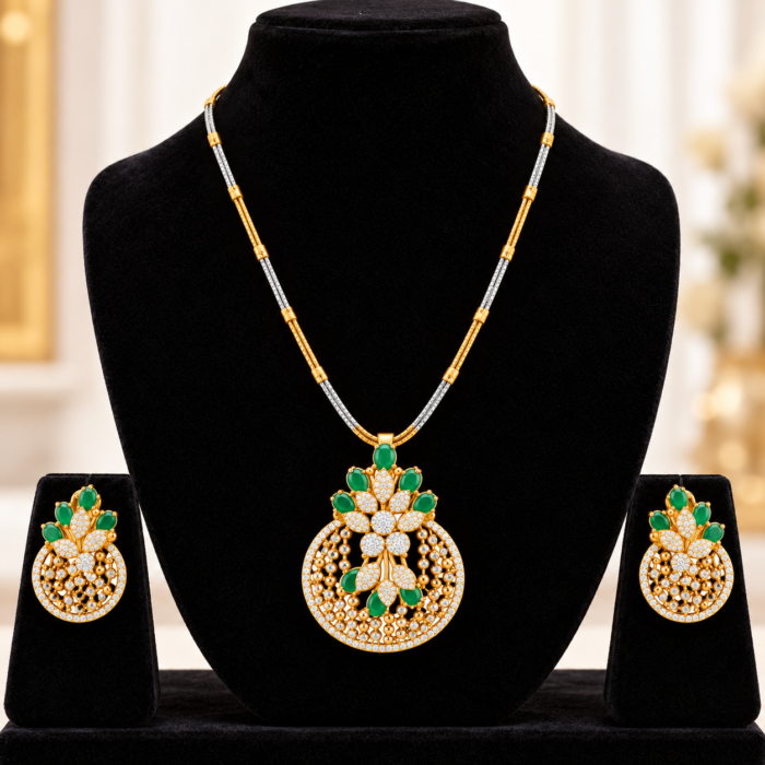 Emerald and Diamond Statement Set Emerald and Diamond Statement Set