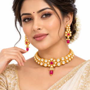 Kundan chokar set