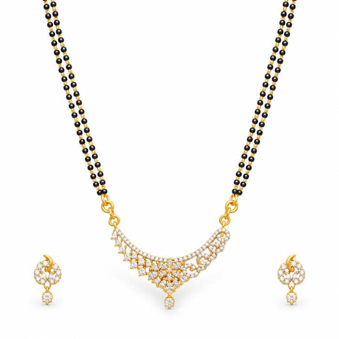 Gold and Black Mangalsutra Jewellery Set Gold and Black Mangalsutra Jewellery Set