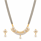 Gold and Diamond Mangalsutra Set