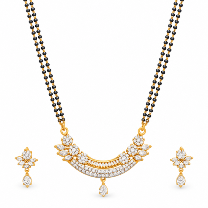Gold and Diamond Mangalsutra Set Gold and Diamond Mangalsutra Set