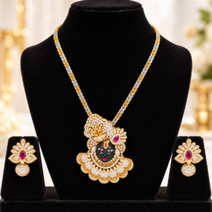 Ornate Gold Deity Pendant Set