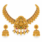 Ornate Gold Temple Jewellery Set (1)