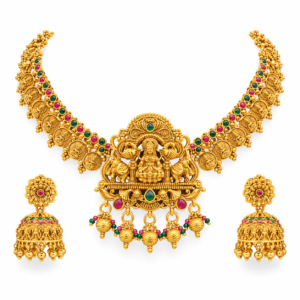 Ornate Gold Temple Jewellery Set (1)