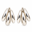 Polished Triple Hoop Earrings
