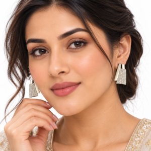 Silver Tops Earrings For Women