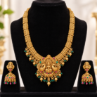 Traditional Gold Temple Jewellery Set